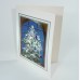 Stunning Art Foil 3D Xmas New Year's Cards "Fairies Decorating Christmas Tree" 